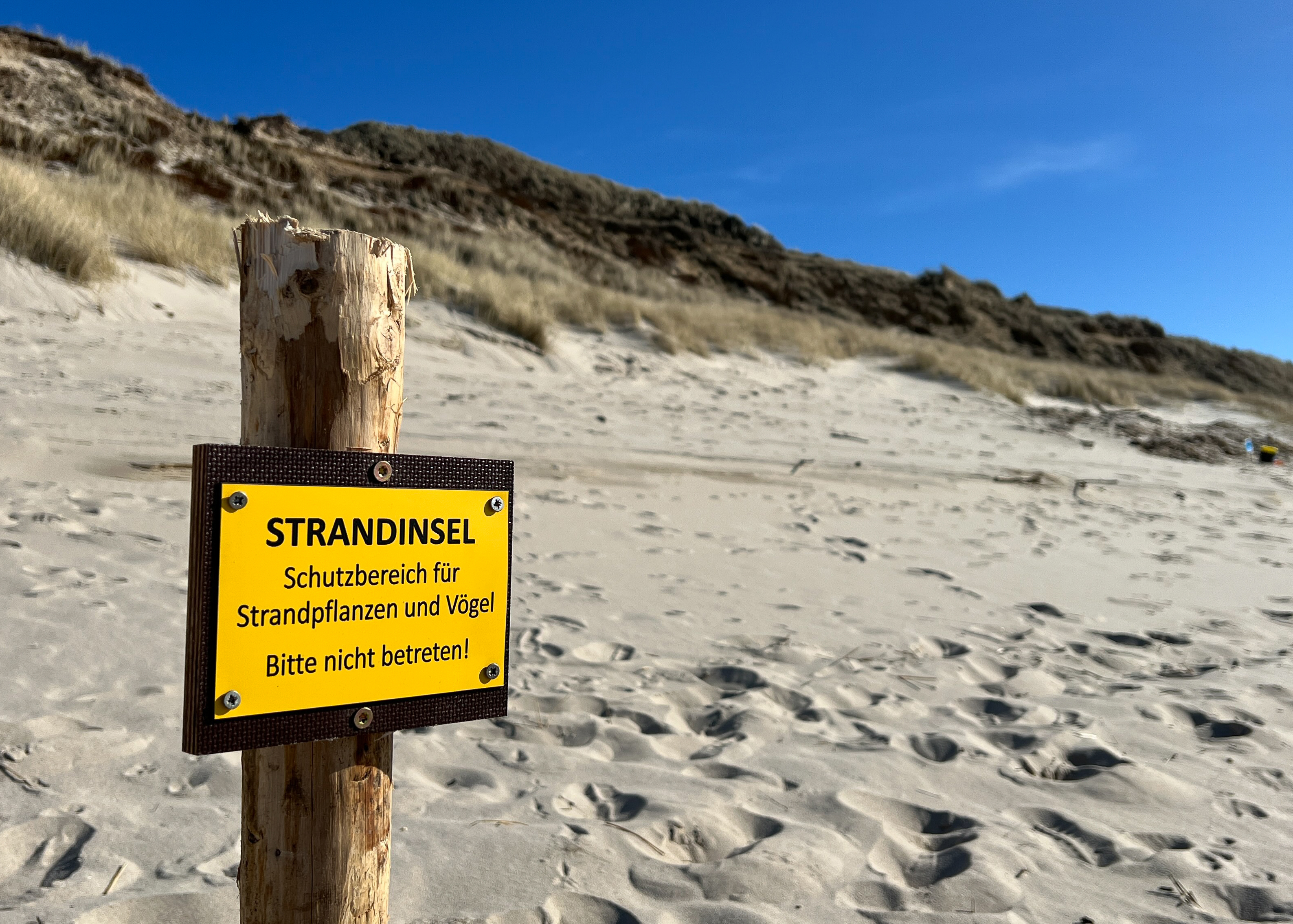 Strandinsel eingerichtet